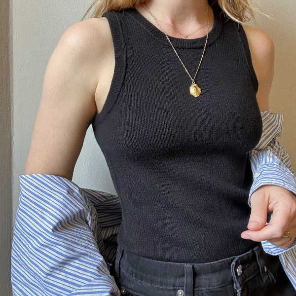 My Favourite Things Knitwear Camisole No. 9 i sort merino