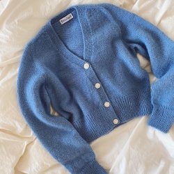 PetiteKnit, Blingknapper April Cardigan