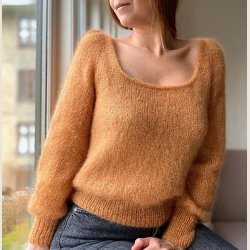Refined Knitwear, Casia Sweater Square-Neck