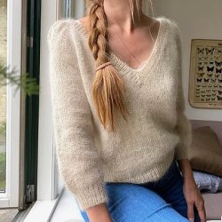 Refined Knitwear, Casia Sweater V-Neck