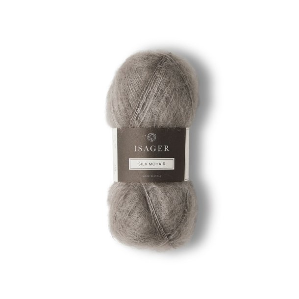 Isager, Silk Mohair - Gr� Hasseln�d 2