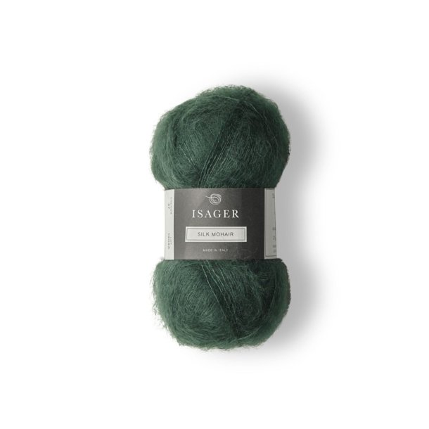 Isager, Silk Mohair - Flaskegr�n 37
