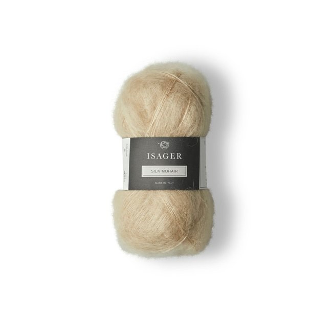 Isager, Silk Mohair - Lys Beige 6