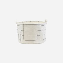 House Doctor, Squares Black/White Kurv