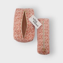 Vita Vass, Unika Tilbehrspung Hvid &amp; Orange Blomst