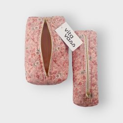 Vita Vass, Unika Tilbehrspung Rosa med Blomster