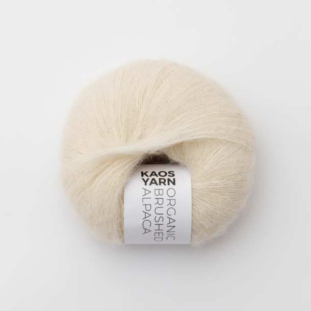 Kaos Yarn, Organic Brushed Alpaca - Natural