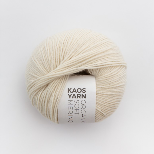 Kaos Yarn, Organic Soft Merino - Natural