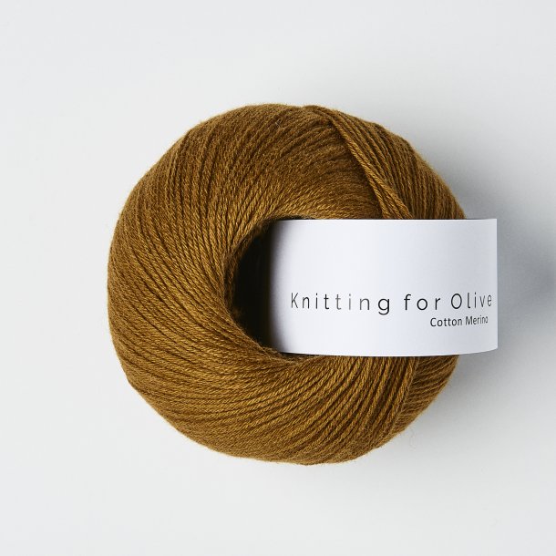 Knitting for Olive, Cotton Merino - Okkerbrun