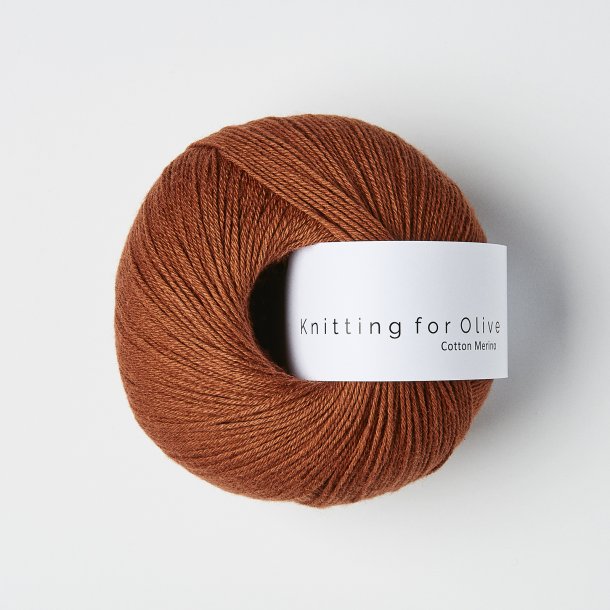 Knitting for Olive, Cotton Merino - Rust