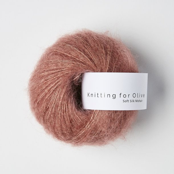 Knitting for Olive, Soft Silk Mohair - Blommerosa - Knitting for Olive Garn Silk Mohair - Delight