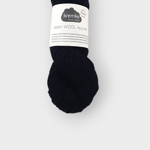 Kremke Soul Wool, Reborn Wool Recycled - Black