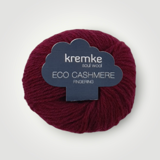 Kremke Soul Wool, Eco Cashmere Fingering - Bordeaux