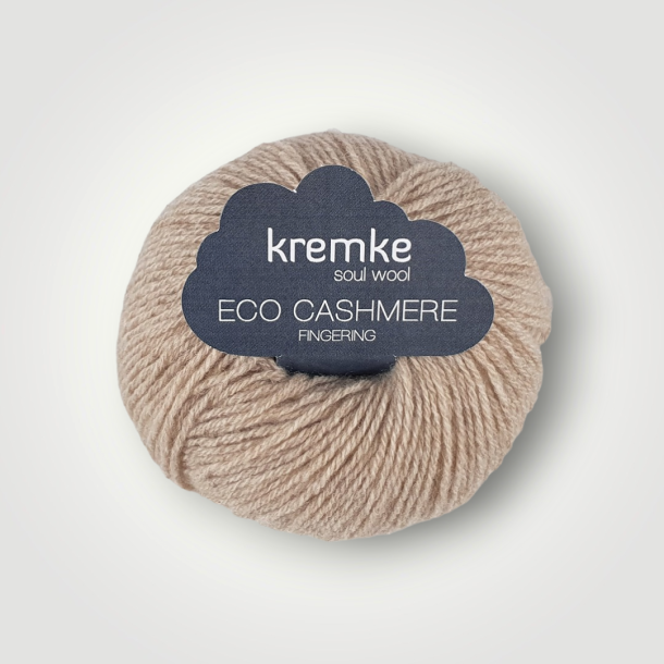 Kremke Soul Wool, Eco Cashmere Fingering - Lys Beige
