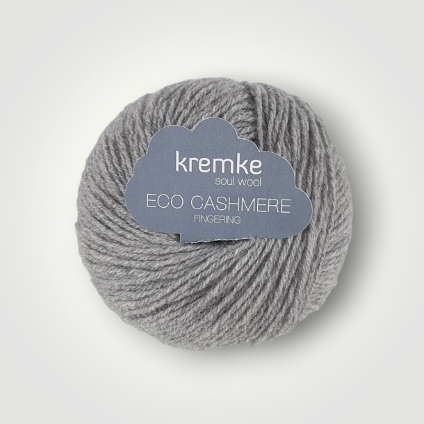 Kremke Soul Wool, Eco Cashmere Fingering - Lys Grmeleret