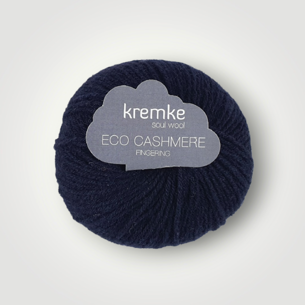 Kremke Soul Wool, Eco Cashmere Fingering - Marinebl