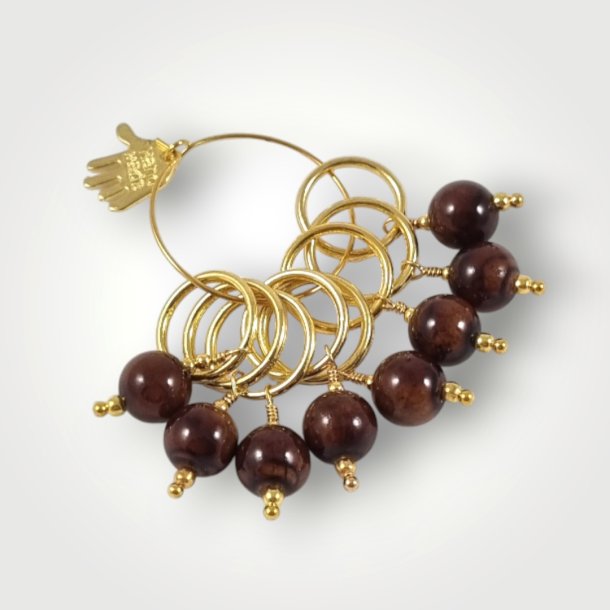 Markrshoppen, Smykkemarkrer med brune Jade-perler