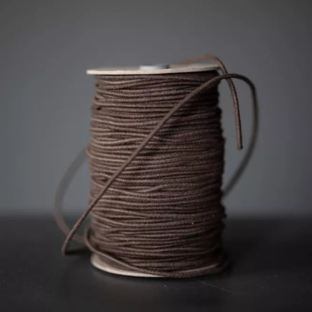 Merchant &amp; Mills, Recycled Cotton Elastik Dark Brown