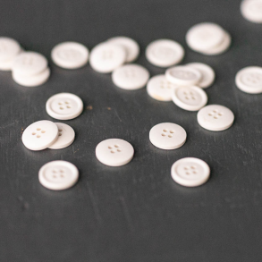 Merchant & Mills Knapper af kologisk Bomuld - Hvid