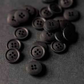 Merchant & Mills Knapper af kologisk Bomuld - Sort