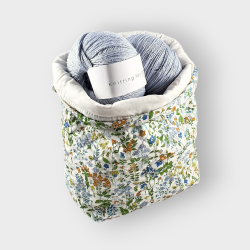 Moderne Patchwork, kologisk Projekttaske - Blomstret