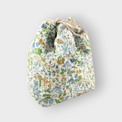 Moderne Patchwork, kologisk Projekttaske - Blomstret