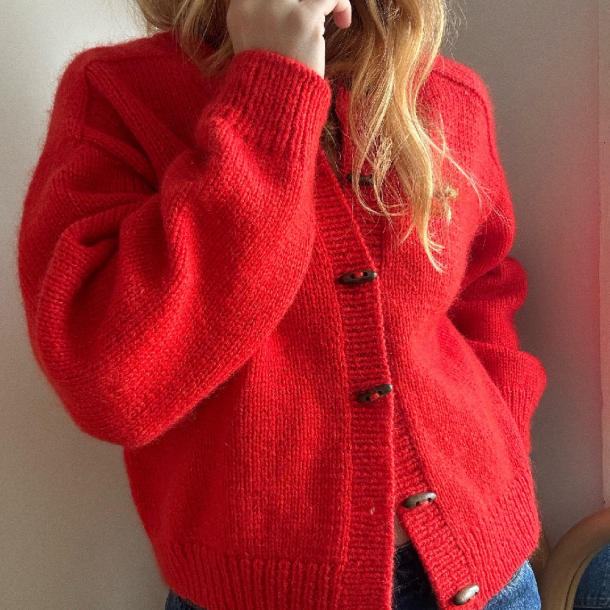 Garnpakke - My Favourite Things Knitwear, Cardigan No.9 R&oslash;d XS