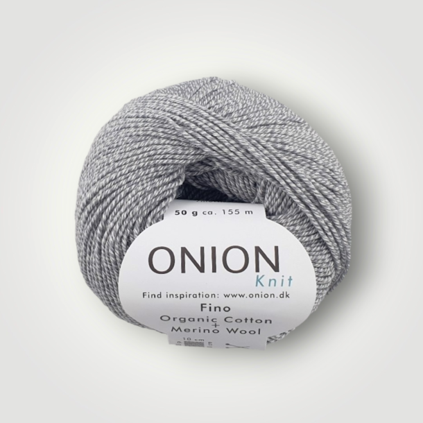 Onion, FINO Organic Cotton + Merino Wool - Lys Grå