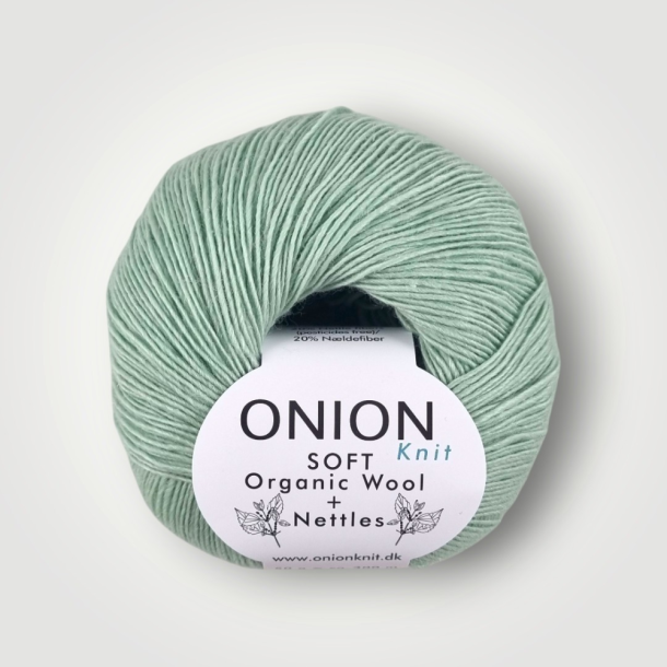 Onion, SOFT Organic Wool+Nettles - Mint Gr�n