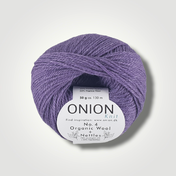Onion, No. 4 Organic Wool+Nettles - Lavendel Lilla