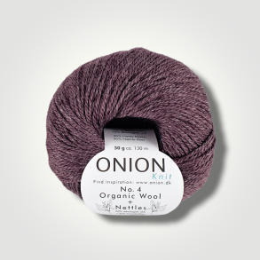 Onion, No. 4 Organic Wool+Nettles - Sort Oliven