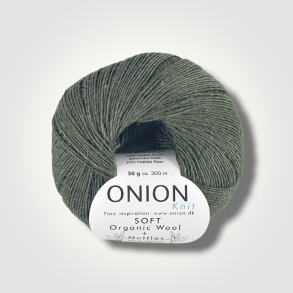 Onion, SOFT Organic Wool+Nettles - Oliven Grn