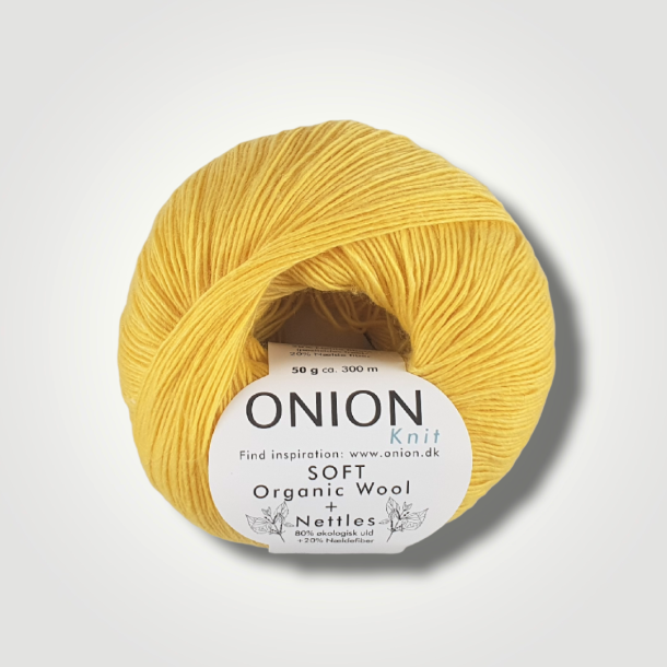 Onion, SOFT Organic Wool+Nettles - Gul