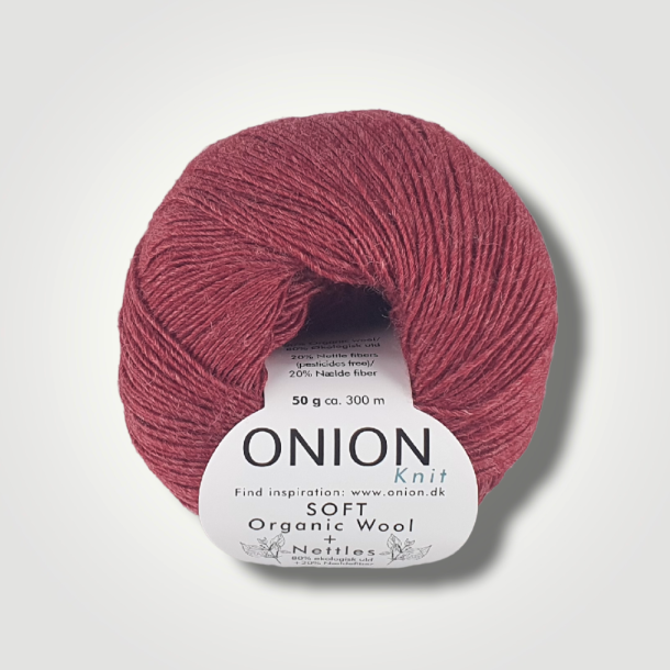 Onion, SOFT Organic Wool+Nettles - Rd