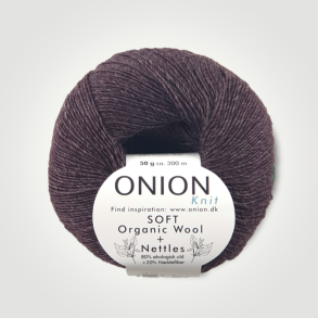Onion, SOFT Organic Wool+Nettles - Choko Brun