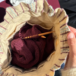 PetiteKnit, Knitter's Project Bag - Twin Stripe