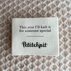 PetiteKnit Label "This Year I'll knit it" kologisk