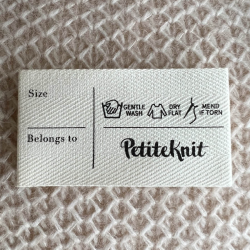 PetiteKnit Label, Carelabel kologisk