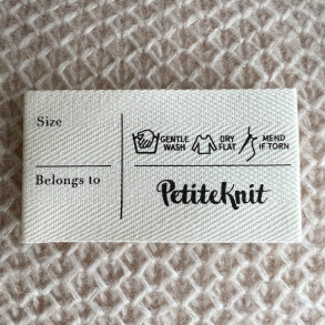 PetiteKnit Label, Carelabel kologisk