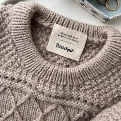 PetiteKnit Label "Made With Love" kologisk