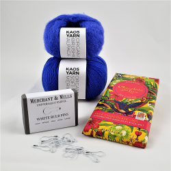 Strikke Gave Small, kologisk garn "Kobolt Bl"